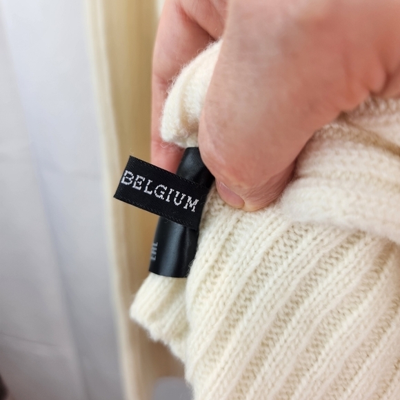 Ann Demeulemeester KNITTED V-NECK SWEATER IREK IVORY S XS BNWT - Picture 10 of 12